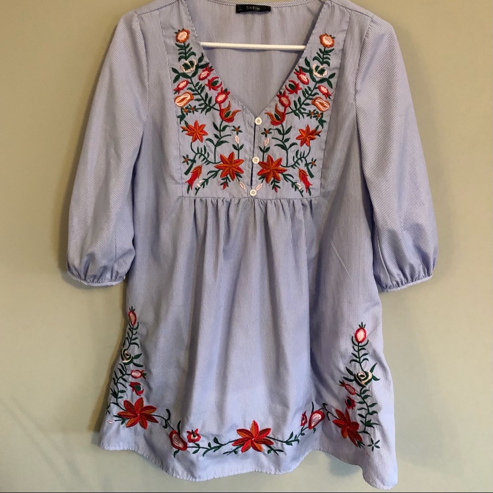 Striped Bohemian Dress Size XS